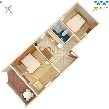 Apartmán With A Parking Space Premantura, - 2247 Medulin
